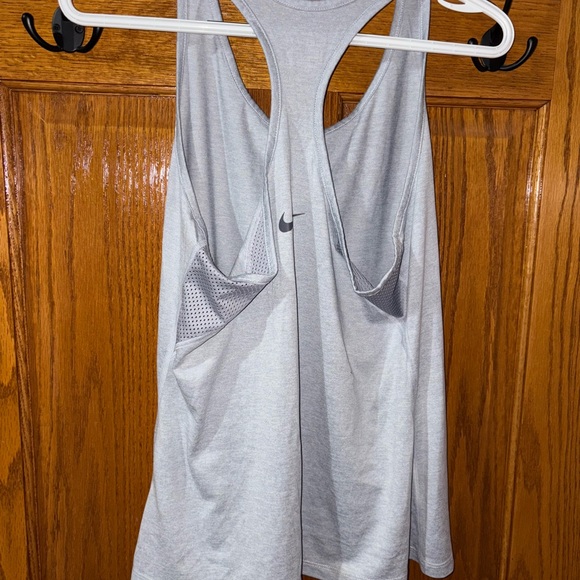 Nike Women's Light Gray Blue Dri-Fit Tank Top - Picture 2 of 5